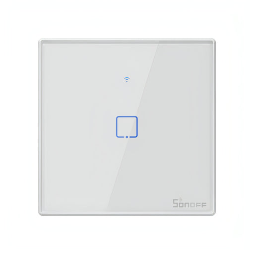 Sonoff T2 Touch 86mm Tempered Glass Panel Wall Switch Smart Home Light Touch Switch, Compatible with Alexa and Google Home, AC 100V-240V, EU Plug SJMUSICGROUP