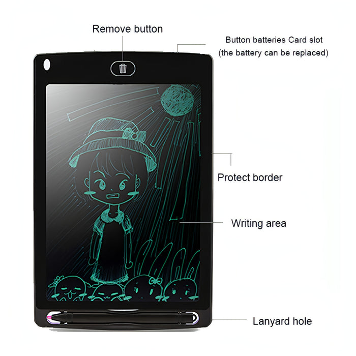 Portable 8.5 inch LCD Writing Tablet Drawing Graffiti Electronic Handwriting Pad Message Graphics Board Draft Paper with Writing Pen SJMUSICGROUP