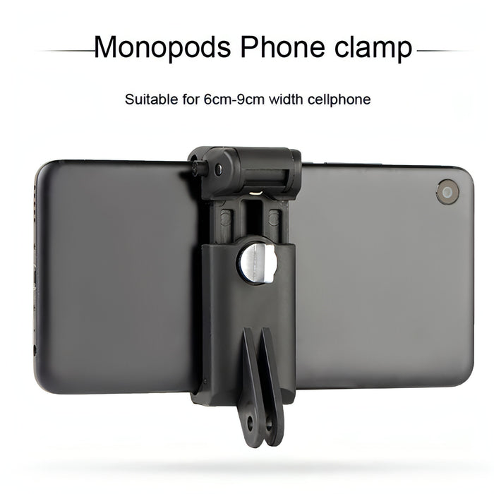 Selfie Sticks Monopods Mount Phone Clamp for iPhone, Samsung, HTC, Sony, LG and other Smartphones, Clip Range: 6-9cm SJMUSICGROUP