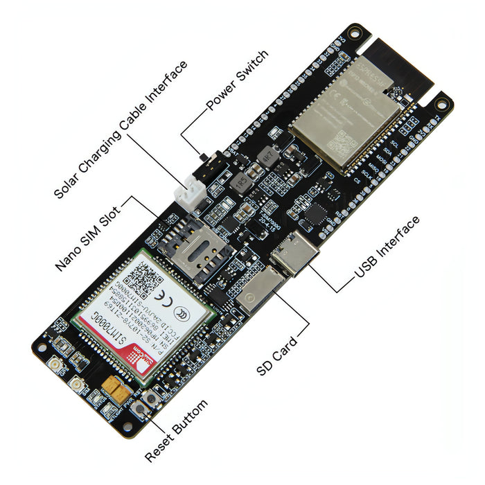 TTGO T-SIM7000G ESP32 WiFi Bluetooth 18560 Battery Holder Solar Charge Module Development Board SJMUSICGROUP