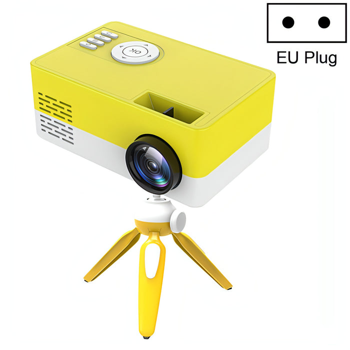 J15 1920 x 1080P HD Household Mini LED Projector with Tripod Mount Support AV / HDMI x 1 / USB x1 / TF x 1 SJMUSICGROUP