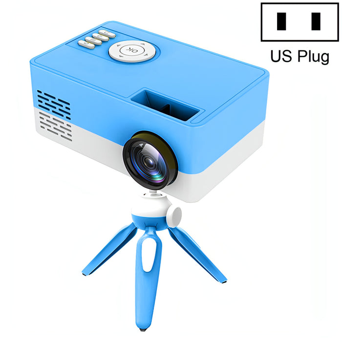 J15 1920 x 1080P HD Household Mini LED Projector with Tripod Mount Support AV / HDMI x 1 / USB x1 / TF x 1 SJMUSICGROUP