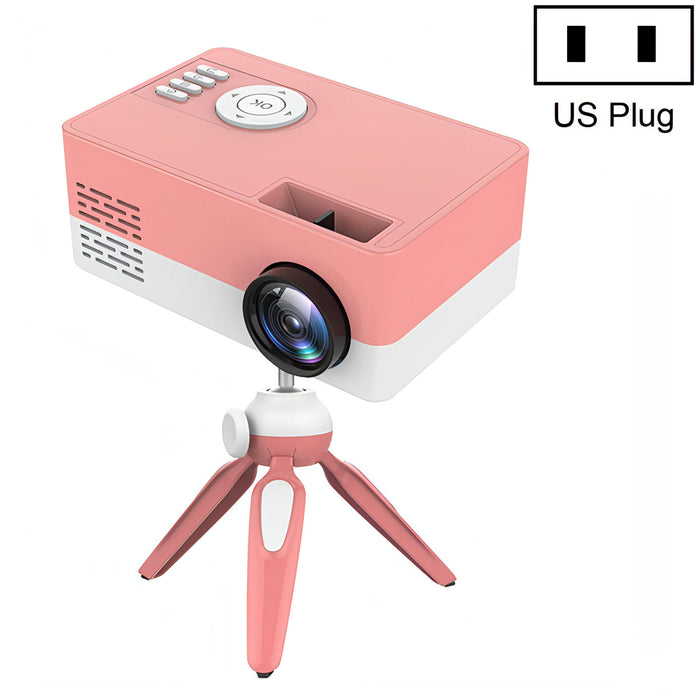 J15 1920 x 1080P HD Household Mini LED Projector with Tripod Mount Support AV / HDMI x 1 / USB x1 / TF x 1 SJMUSICGROUP