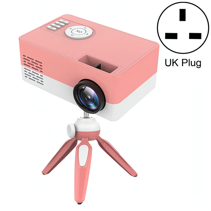 J15 1920 x 1080P HD Household Mini LED Projector with Tripod Mount Support AV / HDMI x 1 / USB x1 / TF x 1 SJMUSICGROUP