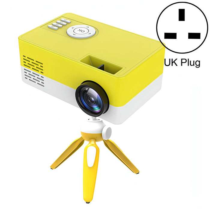 J15 1920 x 1080P HD Household Mini LED Projector with Tripod Mount Support AV / HDMI x 1 / USB x1 / TF x 1 SJMUSICGROUP