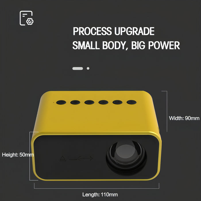 T500 1920x1080P 80 Lumens Portable Home Theater LED HD Digital Projector SJMUSICGROUP