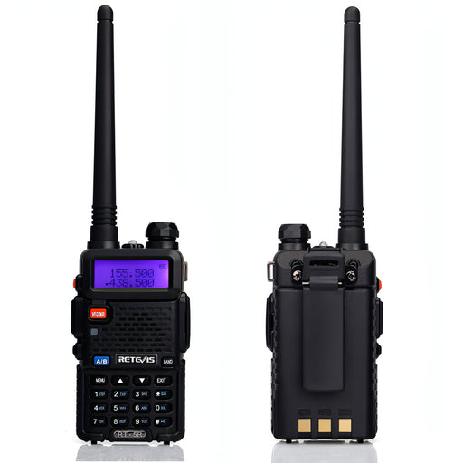 RETEVIS RT-5R 400-520MHz + 136-174MHz 128CHS USB Two-segment Handheld Walkie Talkie SJMUSICGROUP