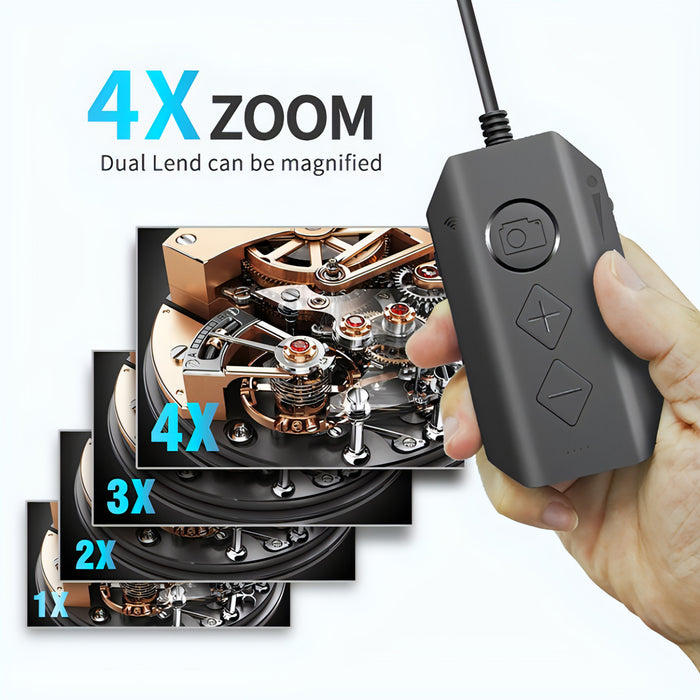 Y17 5MP 12mm Dual-lens HD Autofocus WiFi Industrial Digital Endoscope Zoomable Snake Camera SJMUSICGROUP