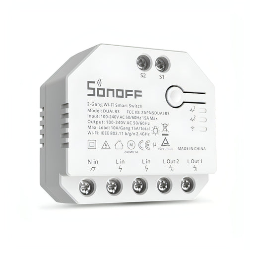 Sonoff DUALR3 Dual Ways Control WiFi Smart Switch Module SJMUSICGROUP