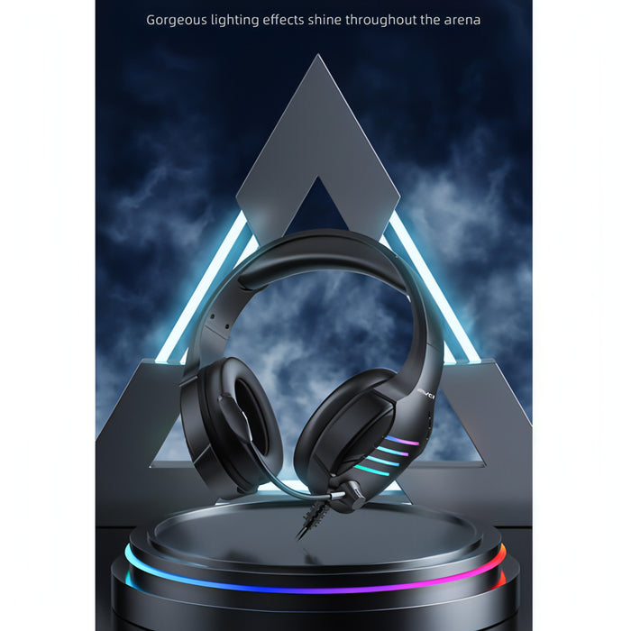 awei GM-5 USB + 3.5mm Ambient Light Gaming Wired Headset with Microphone SJMUSICGROUP