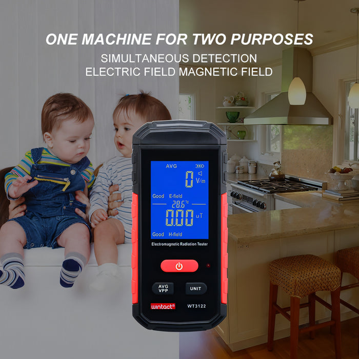 Wintact WT3122 Household Electromagnetic Radiation Tester SJMUSICGROUP