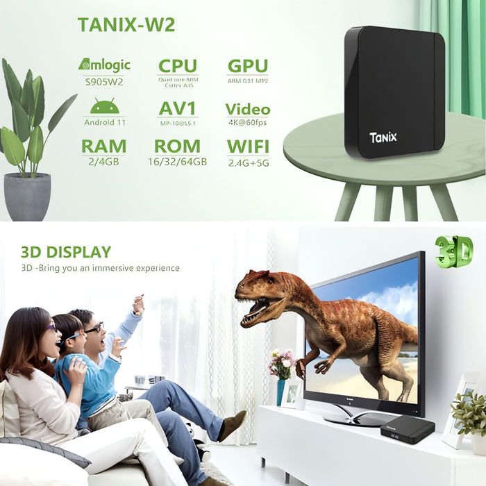 Tanix W2 Amlogic S905 Quad Core Smart TV Set Top Box SJMUSICGROUP