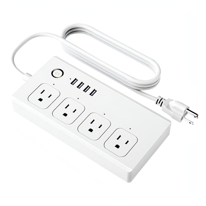 SM-SO301-U 2500W 4 Holes + 4 USB Smart Power Strip, US Plug SJMUSICGROUP