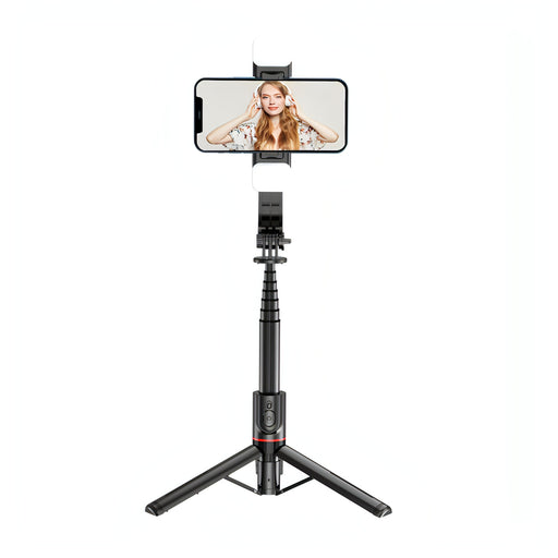 L12D Bluetooth Remote Control Detachable Fill Light Tripod Selfie Stick Phone Holder SJMUSICGROUP