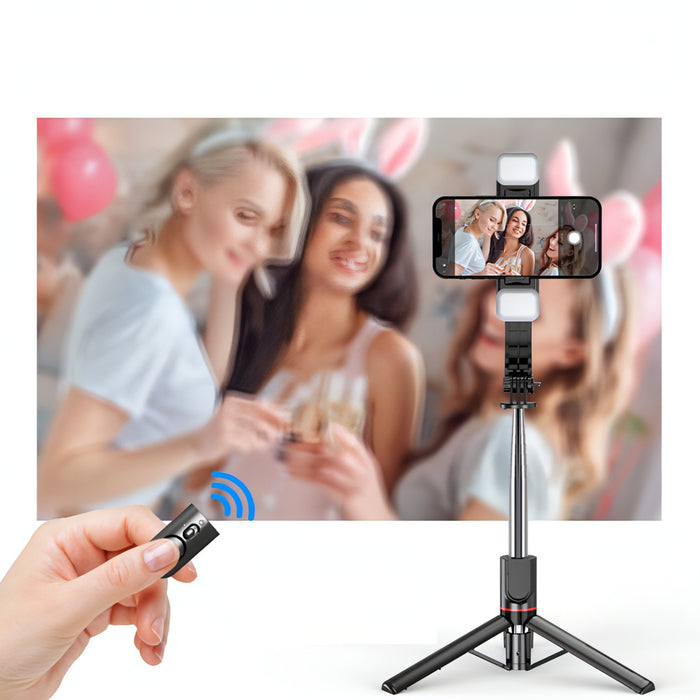 L13D Bluetooth Remote Control Detachable Fill Light Tripod Selfie Stick Phone Holder SJMUSICGROUP