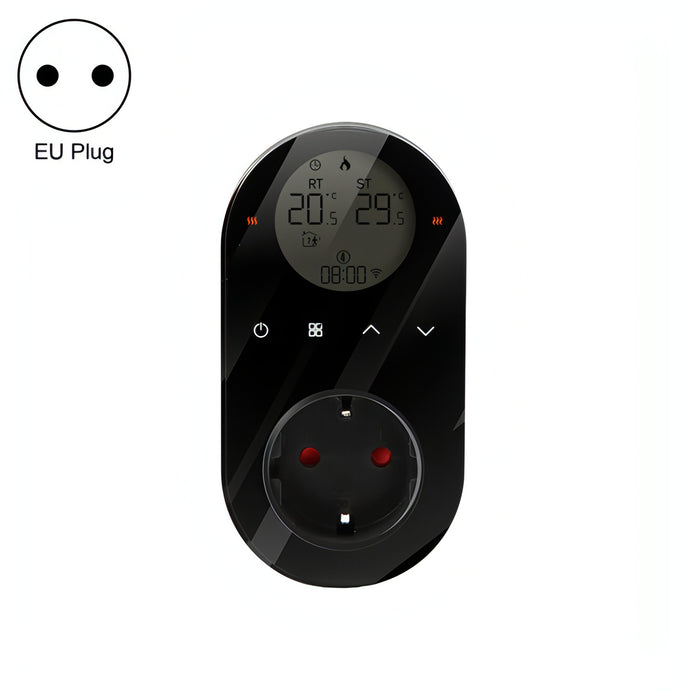 Plug-in LCD Thermostat, EU Plug SJMUSICGROUP