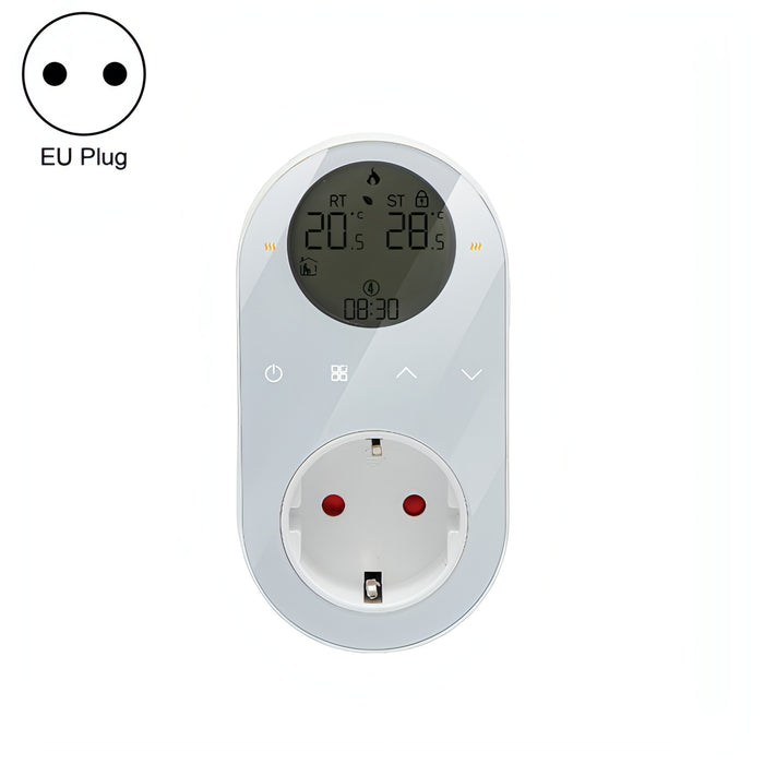 Plug-in LCD Thermostat, EU Plug SJMUSICGROUP