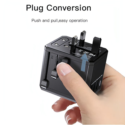 Yesido MC-10 3 USB + Type-C Ports Multi-function Universal Travel Adapter Plug SJMUSICGROUP