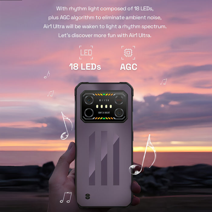 IIIF150 Air1 Ultra,Dual Back Cameras, 8GB+128GB, Face ID Screen Fingerprint Identification, 6.8 inch Android 12.0 MediaTek Helio G99 MT6789 Octa Core, NFC, OTG, Network: 4G SJMUSICGROUP