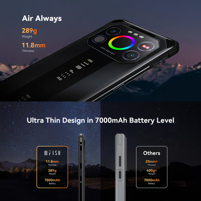 IIIF150 Air1 Ultra+,Dual Back Cameras, 12GB+256GB, Face ID Screen Fingerprint Identification, 6.8 inch Android 12.0 MediaTek Helio G99 MT6789 Octa Core, NFC, OTG, Network: 4G SJMUSICGROUP