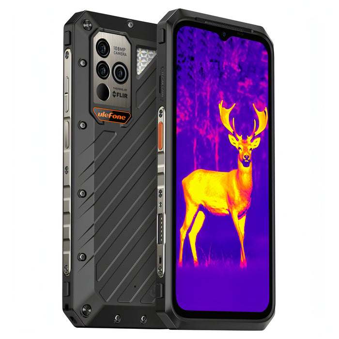 Ulefone Power Armor 18T Ultra Version 5G Thermal Imaging Rugged Phone, Side Fingerprint, 6.58 inch Android 13 MediaTek Dimensity 7050 Octa Core up to 2.6GHz, Network: 5G, NFC, OTG SJMUSICGROUP