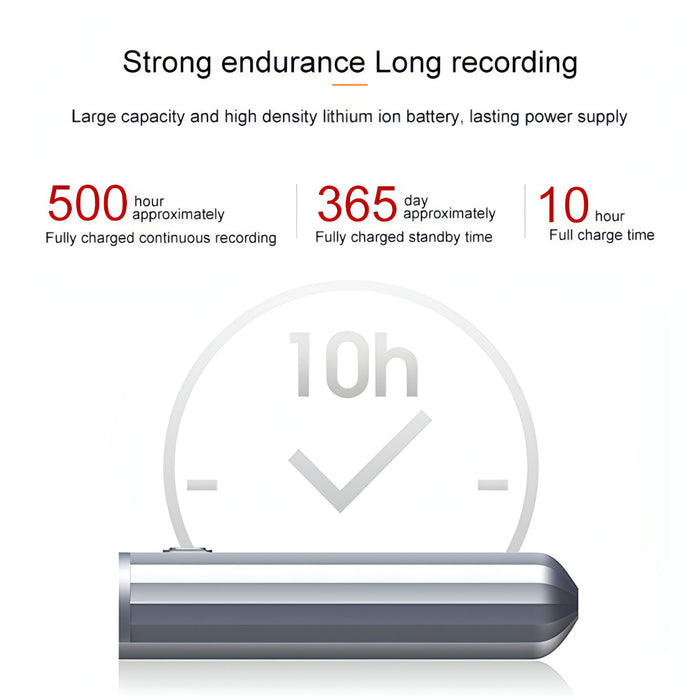 JNN Q72 HD Noise Reduction Long Standby Smart Voice Recorder Recording Device SJMUSICGROUP