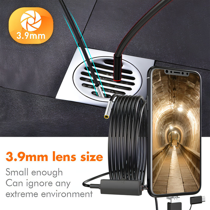 inskam107 3.9mm 3 In 1 HD Waterproof Industry Digital Endoscope Inspection Camera SJMUSICGROUP