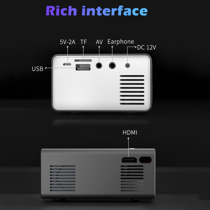 T300 25ANSI LED Portable Home Multimedia Game Projector SJMUSICGROUP