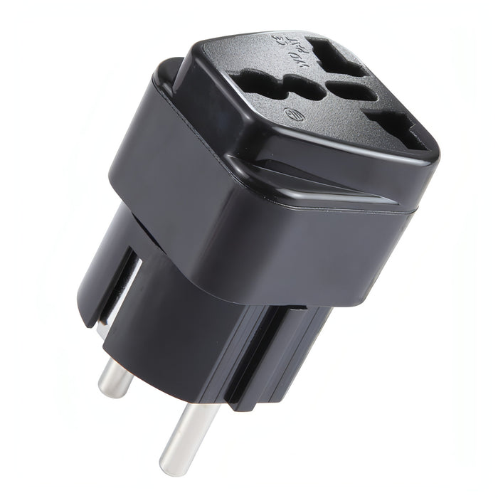 Portable Universal UK Plug to EU Plug Power Socket Travel Charger Adapter with Fuse SJMUSICGROUP