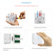 WS-EU-03 EWeLink APP & Touch Control 2A 3 Gangs Tempered Glass Panel Smart Wall Switch, AC 90V-250V, EU Plug SJMUSICGROUP