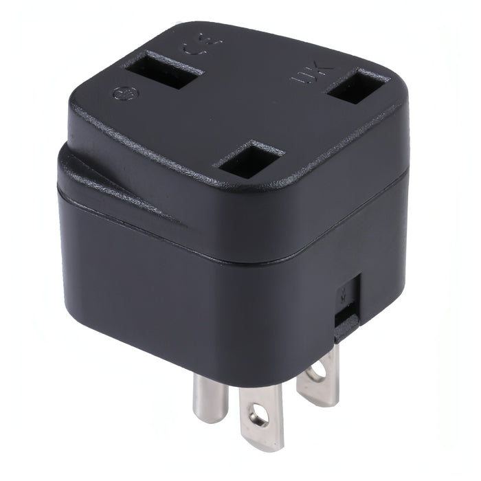 Portable UK to US & Mexico Three-pin Plug Socket Power Adapter SJMUSICGROUP