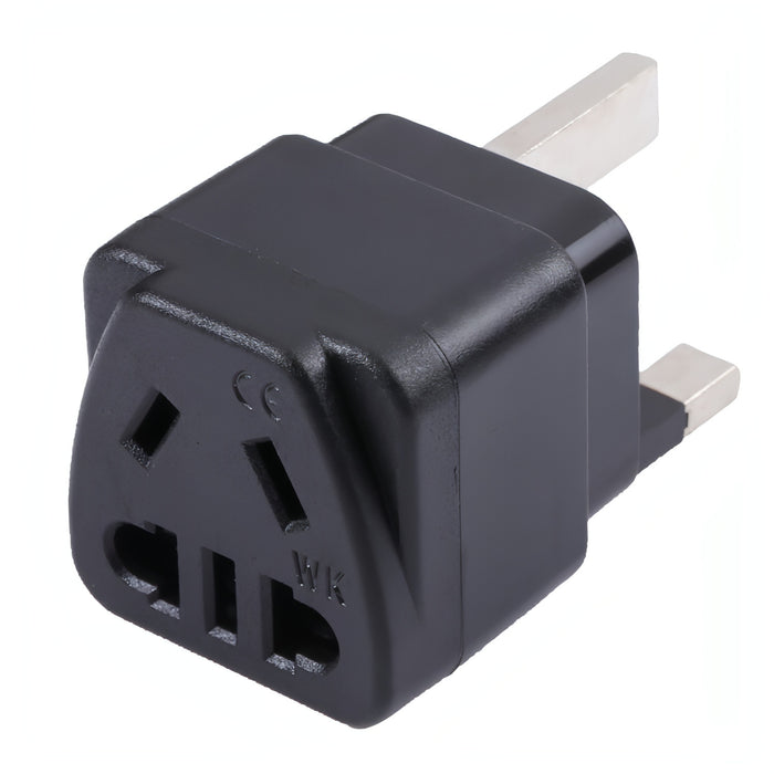 Portable Universal Five-hole WK to UK Plug Socket Power Adapter with Fuse SJMUSICGROUP