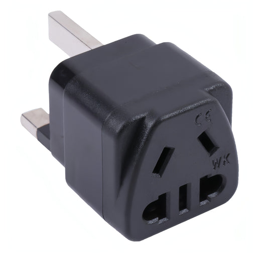 Portable Universal Five-hole WK to UK Plug Socket Power Adapter with Fuse SJMUSICGROUP