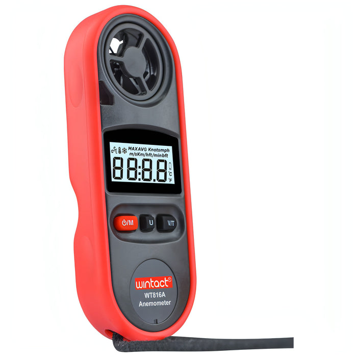 Wintact WT816A Digital Electronic Thermometer Anemometer SJMUSICGROUP