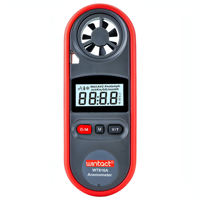 Wintact WT816A Digital Electronic Thermometer Anemometer SJMUSICGROUP