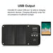 HAWEEL 14W Foldable Solar Panel Charger with 5V / 2.4A Max Dual USB Ports SJMUSICGROUP