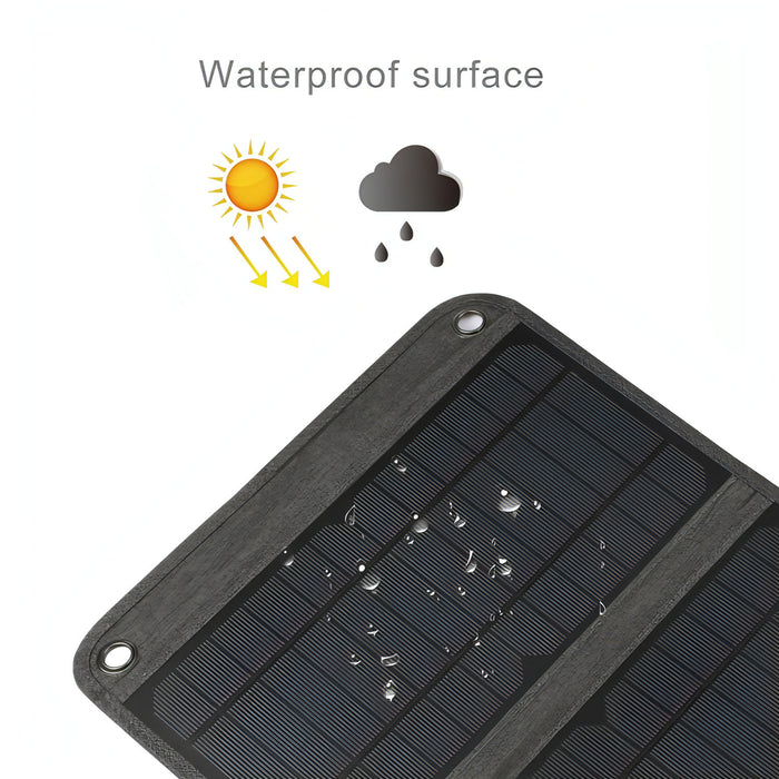 HAWEEL 28W Foldable Solar Panel Charger with 5V 3A Max Dual USB Ports SJMUSICGROUP