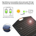 HAWEEL 100W Foldable Solar Panel Charger Travel Folding Bag SJMUSICGROUP