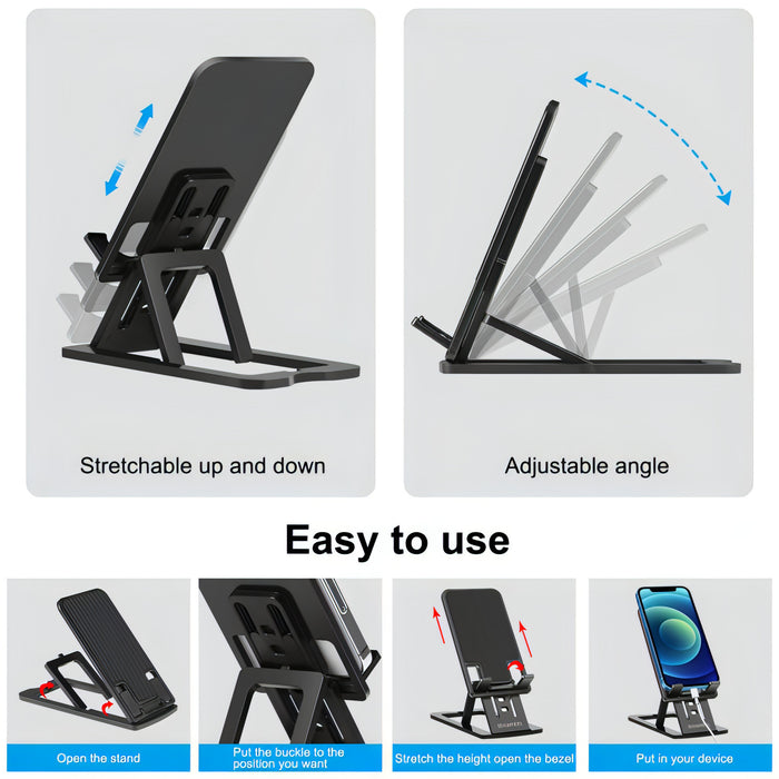 HAWEEL Adjustable Lifting Folding Portable Live Broadcast Desktop Plastic Holder SJMUSICGROUP