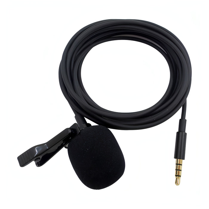 ZS0154 Recording Clip-on Collar Tie Mobile Phone Lavalier Microphone, Cable length: 2.5m SJMUSICGROUP