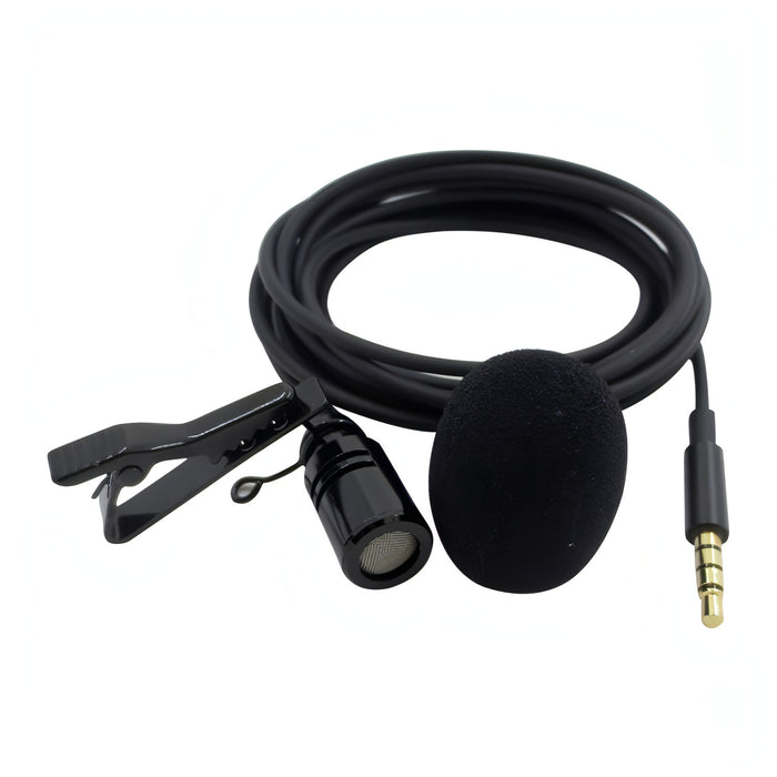 ZS0154 Recording Clip-on Collar Tie Mobile Phone Lavalier Microphone, Cable length: 2.5m SJMUSICGROUP