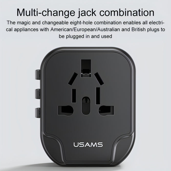 USAMS US-CC173 T55 12W Universal Multi Plug Travel Charger SJMUSICGROUP