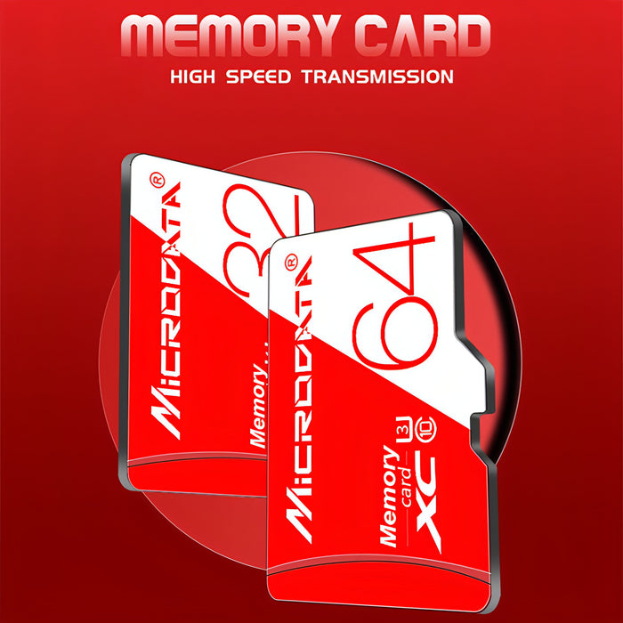 MICRODATA 16GB High Speed U1 Red and White TF(Micro SD) Memory Card SJMUSICGROUP