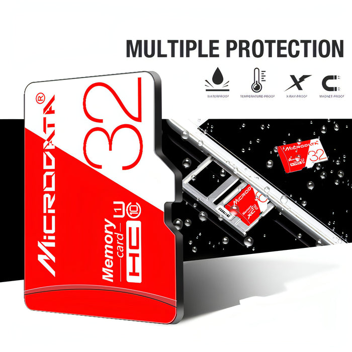 MICRODATA 32GB High Speed U1 Red and White TF(Micro SD) Memory Card SJMUSICGROUP