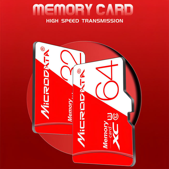 MICRODATA 32GB High Speed U1 Red and White TF(Micro SD) Memory Card SJMUSICGROUP