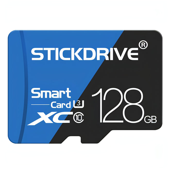 STICKDRIVE 128GB High Speed U3 Blue and Black TF(Micro SD) Memory Card SJMUSICGROUP