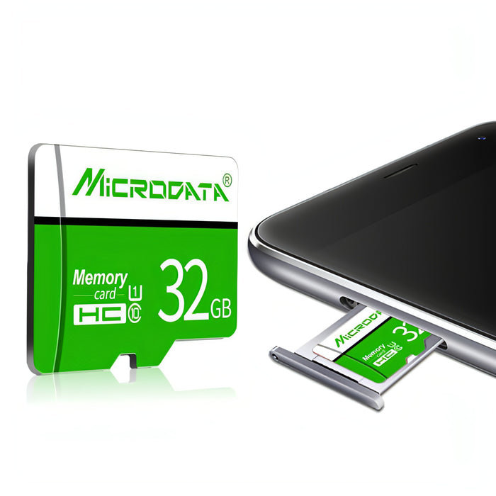 MICRODATA 32GB U1 Green and White TF(Micro SD) Memory Card SJMUSICGROUP