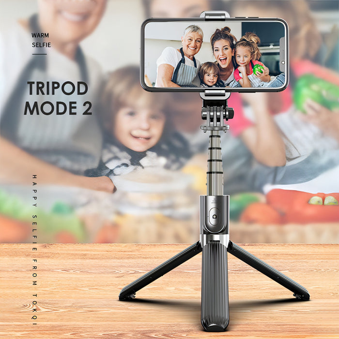 L03 Aluminum Alloy Foldable Bluetooth Tripod Selfie Stick SJMUSICGROUP