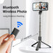 L03 Aluminum Alloy Foldable Bluetooth Tripod Selfie Stick SJMUSICGROUP