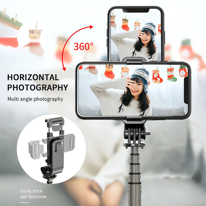 L03 Aluminum Alloy Foldable Bluetooth Tripod Selfie Stick SJMUSICGROUP